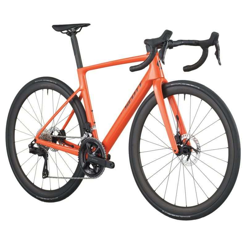 Scott Addict RC 30 Road Bike in Flame Orange-1