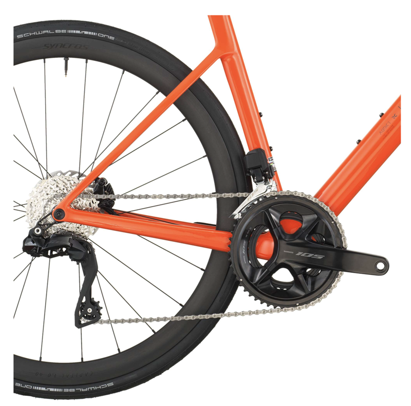 Scott Addict RC 30 Road Bike in Flame Orange-3