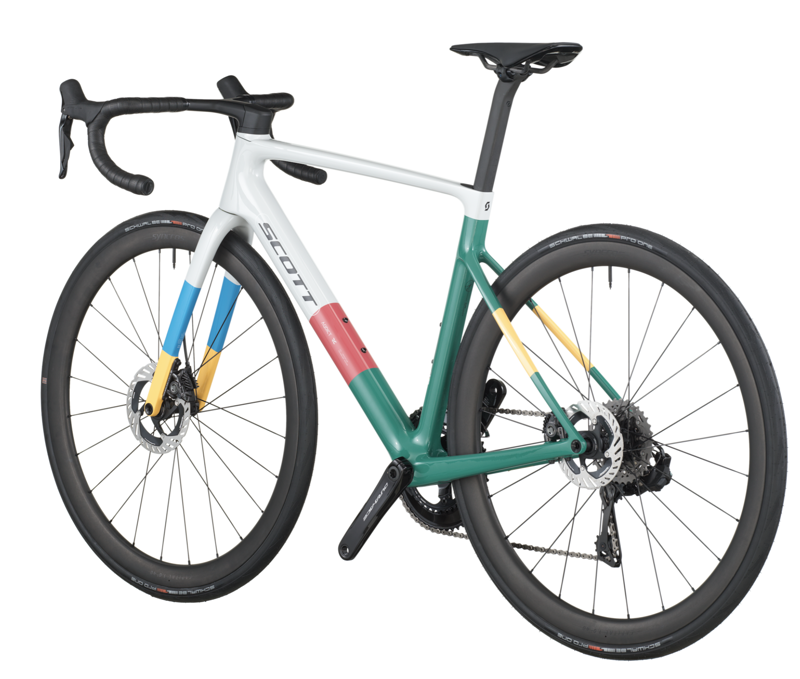 Scott Addict RC Pro Road Bike in Beluga Grey/Seashore Green-2