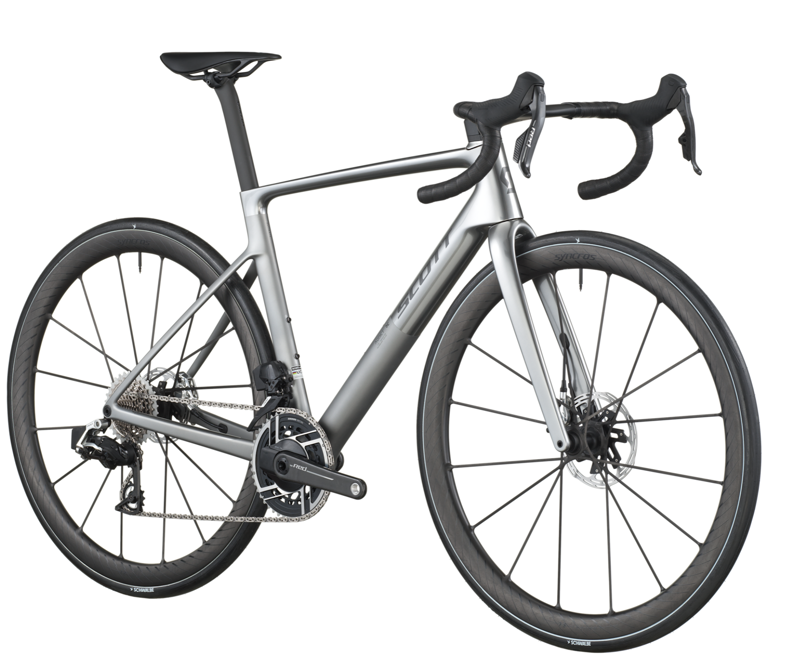 Scott Addict RC Ultimate Road Bike in Chrome Silver-1