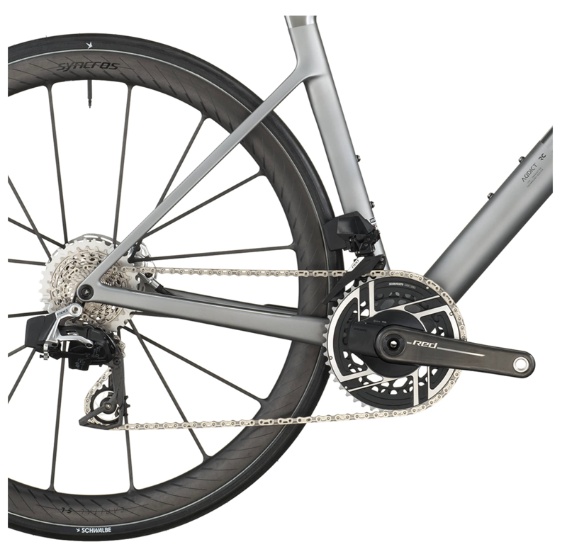 Scott Addict RC Ultimate Road Bike in Chrome Silver-3