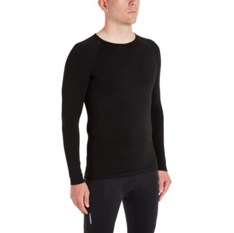 Madison Roam Isoler Mesh Long Sleeve Baselayer in Black-1