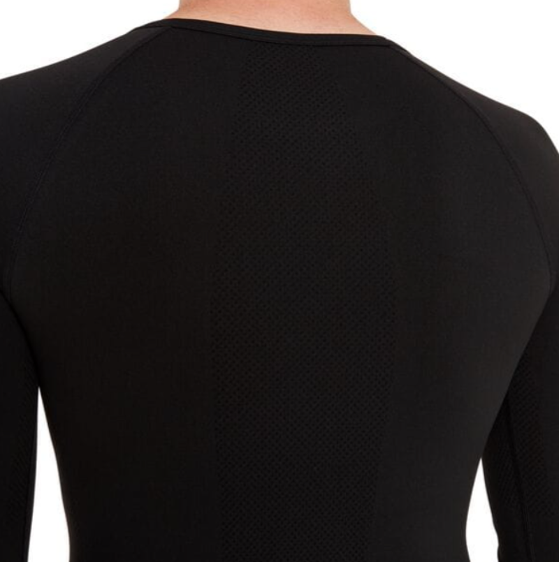 Madison Roam Isoler Mesh Long Sleeve Baselayer in Black-5