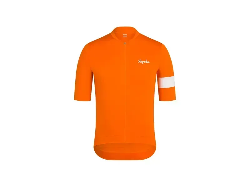 Rapha Core Cycling Jersey in Orange/White