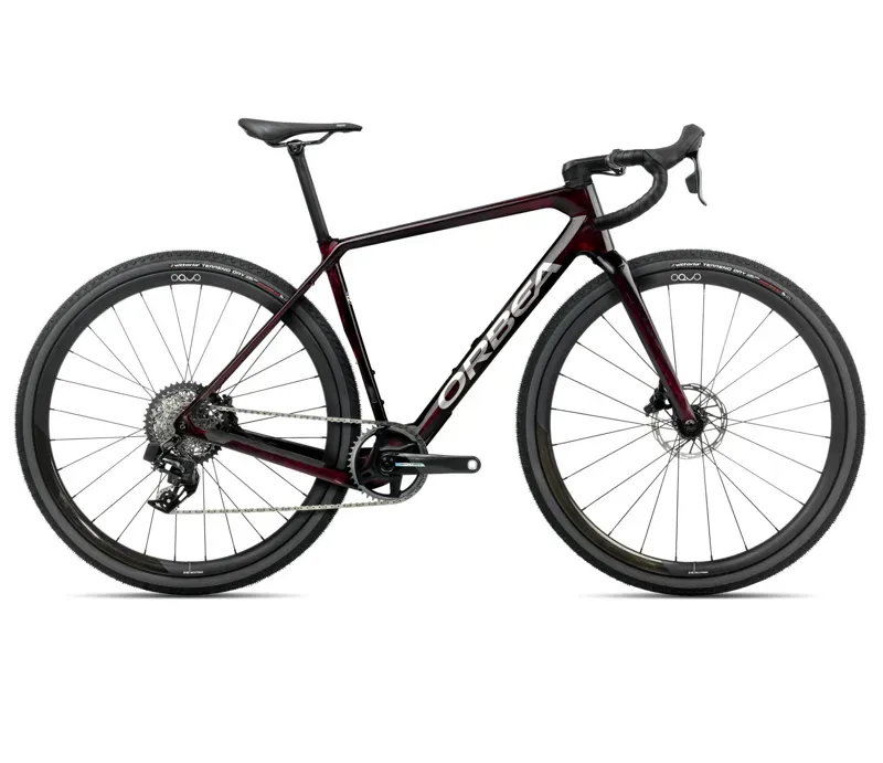 Orbea Terra M21eTeam 1X Gravel Bike In Wine Red Carbon View Gloss