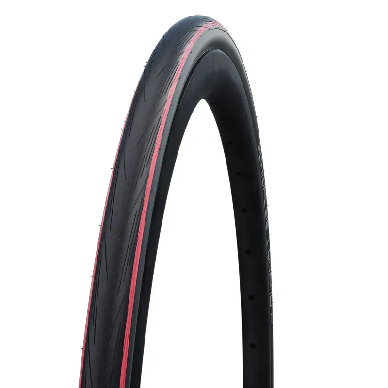 Schwalbe Lugano II Tyre - Black/Red 700c 25c