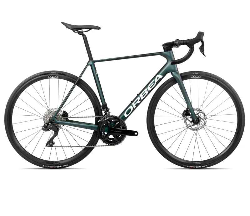 Orbea Orca M35i Shimano 105 Di2 2x12sp Zipp OQUO Carbon Wheelset Large 55 Escape Green