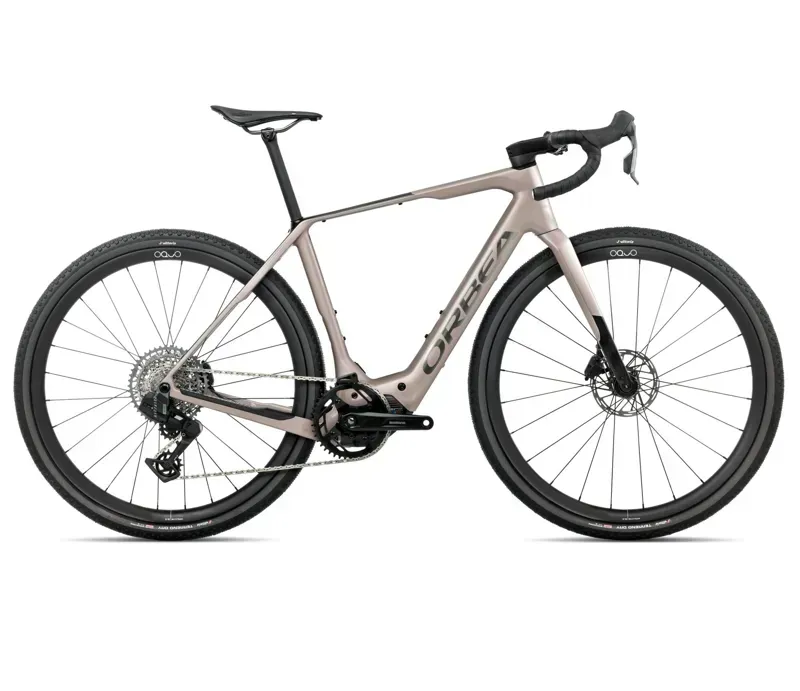 Orbea DENNA M31e E-Road Bike In Nickel Matt/Carbon Raw Gloss