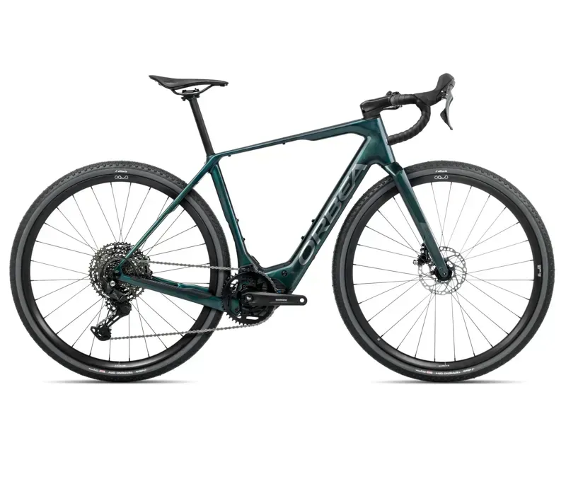 Orbea Denna M40 E-Road Bike In Escape Green Gloss/Foggy Matt