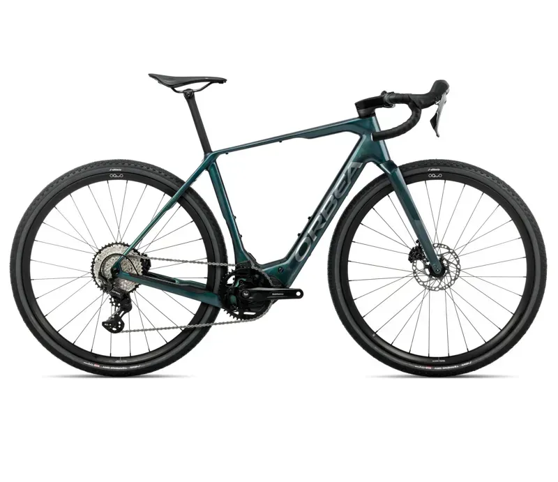 Orbea Denna M20 E-Road Bike In Escape Green Gloss/Foggy Matt