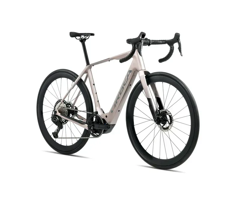 Orbea DENNA M10i E-Road Bike In Nickel Matt/Carbon Raw Gloss-1