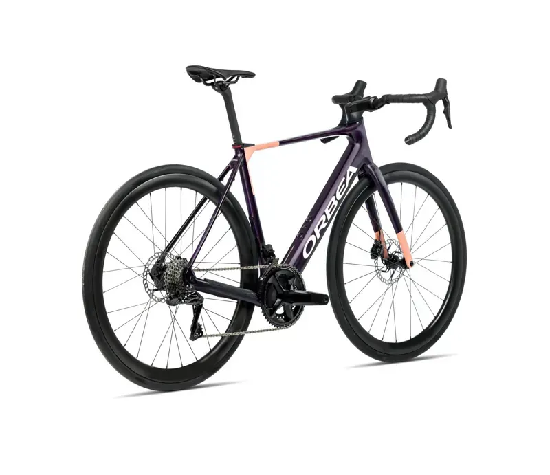 Orbea Gain M30 E-Road Bike In Fantasy Purple Carbon View Gloss/Orange Cloud Matt-2