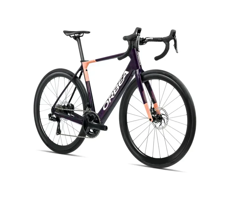 Orbea Gain M30 E-Road Bike In Fantasy Purple Carbon View Gloss/Orange Cloud Matt-1