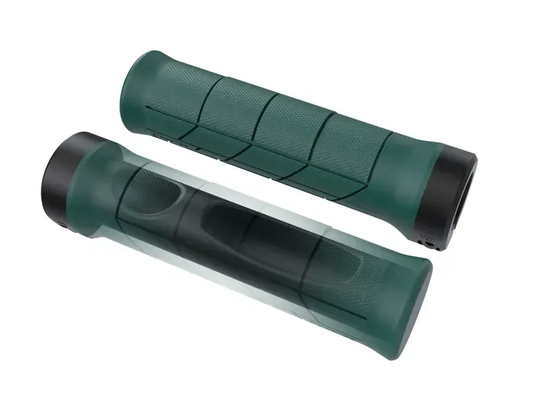Trek Line Comp 130mm MTB Grip Set in Juniper/Black-2