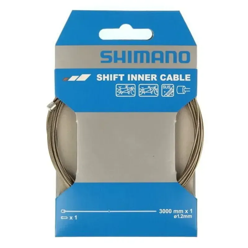 Shimano Tandem 1.2x3000mm Stainless Steel Shift Inner Cable in Silver-4
